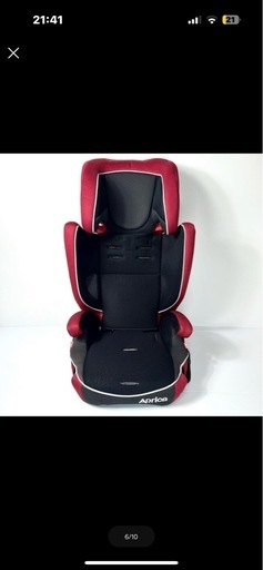 美品 ?????? ジュニアシートエアグルーヴAG レッド