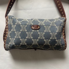 美品✨希少✨CELINE パリマカダム トリオンフ デニム　ワンショルダーバッグの画像