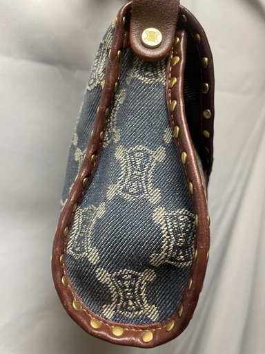 美品✨希少✨CELINE パリマカダム トリオンフ デニム　ワンショルダーバッグ