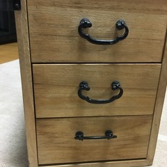 小物入れ 桐箪笥調 引出し 3段の画像