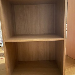 2段カラーボックス