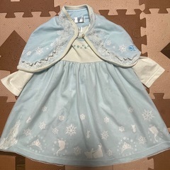 ディズニープリンセス　アナと雪の女王　エルサ服　100サイズの画像