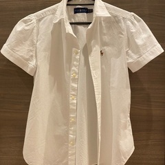 ラルフローレン　半袖シャツ　白　美品