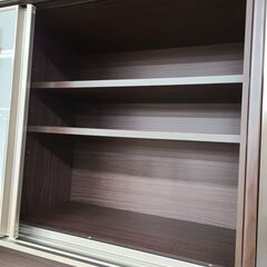 J9874　NITORI　ニトリ　キッチンボード　アルミナ2　120KB-DBR　ダークブラウン　クリーニング済み【リユースのサカイ柏店】参考価格99,990円の画像