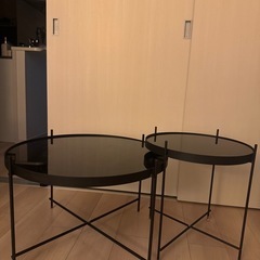 Zuiver°おしゃれコーヒーテーブル大小2台セット　円形