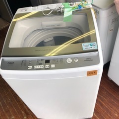 NO B359 🌈福岡市内配送設置無料✨🌈全自動洗濯機 ホワイト AQW-V8MBK-W [洗濯8.0kg /簡易乾燥(送風機能) /上開き]の画像
