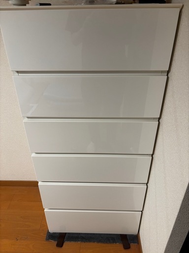 中古】大阪引取歓迎 ニトリ ハイチェスト 6段 タンス 引き出し