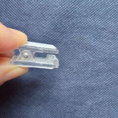 未使用 両面テープ付クリップ クリア 20個セットの画像
