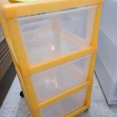 J9879　岩崎工業　キャラクター3段収納ケース　プーさん　クリーニング済み【リユースのサカイ柏店】の画像