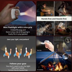  新品未使用　LED イヤーリーディングライト イヤーライト ブックライトの画像