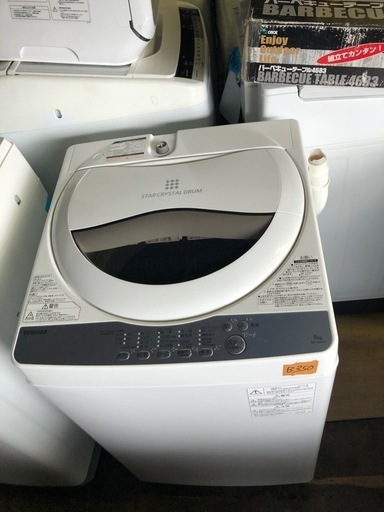 NO B350 ?福岡市内配送設置無料✨?東芝 全自動洗濯機 5kg グランホワイト AW-5G6 W 2019年