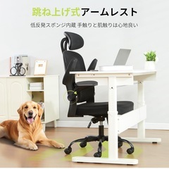❤️新品❤️オフィスチェア メッシュ 疲れない デスクチェア 人間工学 黒 在宅 テレワークの画像