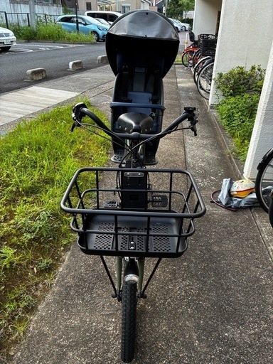 高槻駅 おまけ付き　電動アシスト自転車 チャイルドシート付き オリーブグリーン