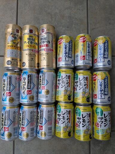 【激安】 ハイボール・酎ハイなど計18本まとめ売り 栄の (えんちょう) 焼酎