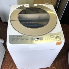 NO B346 🌈福岡市内配送設置無料✨🌈ES-GV9B-N 全自動洗濯機 ゴールド系 [洗濯9.0kg /乾燥機能無 /上開き] の画像