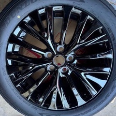 ②新車外し40ヴェルファイアアルミ付きタイヤ2本　 