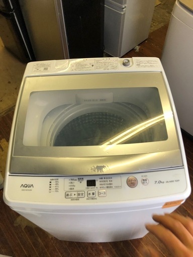 NO B343 ?福岡市内配送設置無料✨?全自動洗濯機 GSシリーズ ホワイト AQW-GS70J-W [洗濯7.0kg /乾燥機能無