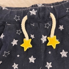 星柄ジャージショートパンツ　100サイズの画像