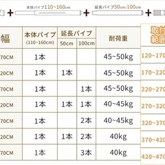 【美品】洗濯物干し 伸縮棒 の画像