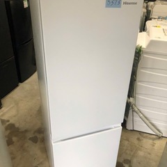 NO B373 🌈福岡市内配送設置無料✨🌈ハイセンス 冷蔵庫 幅49cm 175L ホワイト HR-D1701W 2ドア 右開き 大容量冷蔵室122L スリム　2022年式の画像