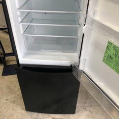 NO B371 🌈福岡市内配送設置無料✨🌈アイリスオーヤマ 冷蔵庫 142L ブラック 幅50cm IRSD-14A-B 2ドア 右開き 直冷式 BIG冷凍室 新生活 一人暮らし　2019年の画像