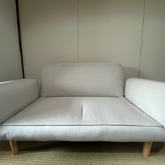 2人掛けリクライニングソファの画像