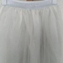 AEON(イオン) レギンス付きレースチュールスカート グレー 130cmの画像