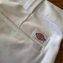 Dickies ディッキーズ スキニーパンツ ブラック ウエスト28cm ホワイトの画像