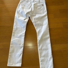 Dickies ディッキーズ スキニーパンツ ブラック ウエスト28cm ホワイトの画像