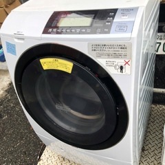 NO B362 🌈福岡市内配送設置無料✨🌈日立 HITACHI ビッグドラム ななめ型ドラム式洗濯乾燥機（11.0kg） 左開き ライトベージュ BD-S8800L の画像
