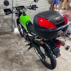 カワサキ　スーパーシェルパ250 実動 オフロード　始動動画有り　ETC2.0付き　GIVIリアボックス付の画像