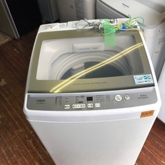 NO B359 🌈福岡市内配送設置無料✨🌈全自動洗濯機 ホワイト AQW-V8MBK-W [洗濯8.0kg /簡易乾燥(送風機能) /上開き]の画像