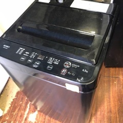 NO B358 🌈福岡市内配送設置無料✨🌈ヤマダオリジナル 全自動洗濯機 洗濯：4.5ｋｇ 幅57.5cm 一人暮し向け ステンレス槽 槽洗浄 RORO YWMT-45LK ホワイト系 2023年の画像