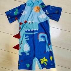 キッズ水着、100-110サイズ、水泳帽子！美品❗️の画像