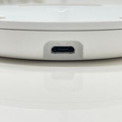 スマホ　ワイヤレス充電器　円型　USB　置くだけ　白　美品の画像