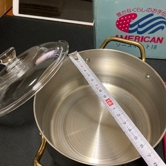 18cm 小鍋 ソースポット 栗林商事(株) ステンレススチールの画像
