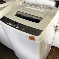 NO B351🌈福岡市内配送設置無料✨🌈全自動洗濯機 ホワイト AQW-S6M-W [洗濯6.0kg /簡易乾燥(送風機能) /上開き] 2022年の画像