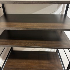 レンジラック レンジボード ブラウン ブラック の画像