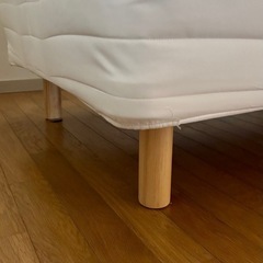 💥福岡市内配送設置無料🌈  美品✨　シングル　無印良品　脚付マットレス　ポケットコイル　洗えるカバー　の画像