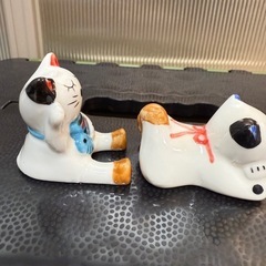 猫　箸置き　陶器の画像