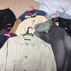 値下げ超特価‼️まとめ売り34点‼️デニム、アウター、Tシャツ付きの画像