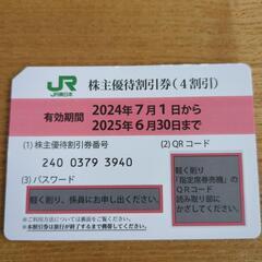 【値下げ】JR東日本株主優待券（4割引）1枚
