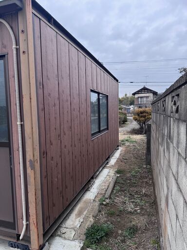 ★ジャンク品 DIY向け修理用ハウス 2連棟 正面4,600×奥行5,600×高さ2,663mm】