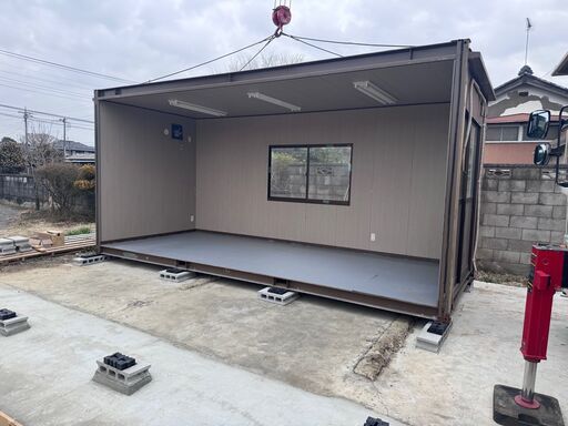 ★ジャンク品 DIY向け修理用ハウス 2連棟 正面4,600×奥行5,600×高さ2,663mm】