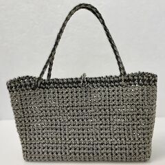 【中古品】ハンドメイド　かごバッグ　No.264の画像