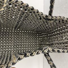【中古品】ハンドメイド　かごバッグ　No.264の画像