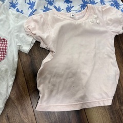 90 女の子　Tシャツ　GAPワンピースの画像