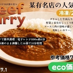 某有名店の人気商品！（冷凍）ビーフカリー、バターチキンカリー