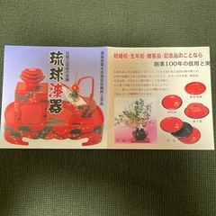 琉球漆器　茶托&茶盆の画像