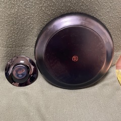 琉球漆器　茶托&茶盆の画像